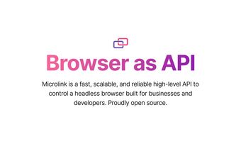 Turns websites into data — Microlink